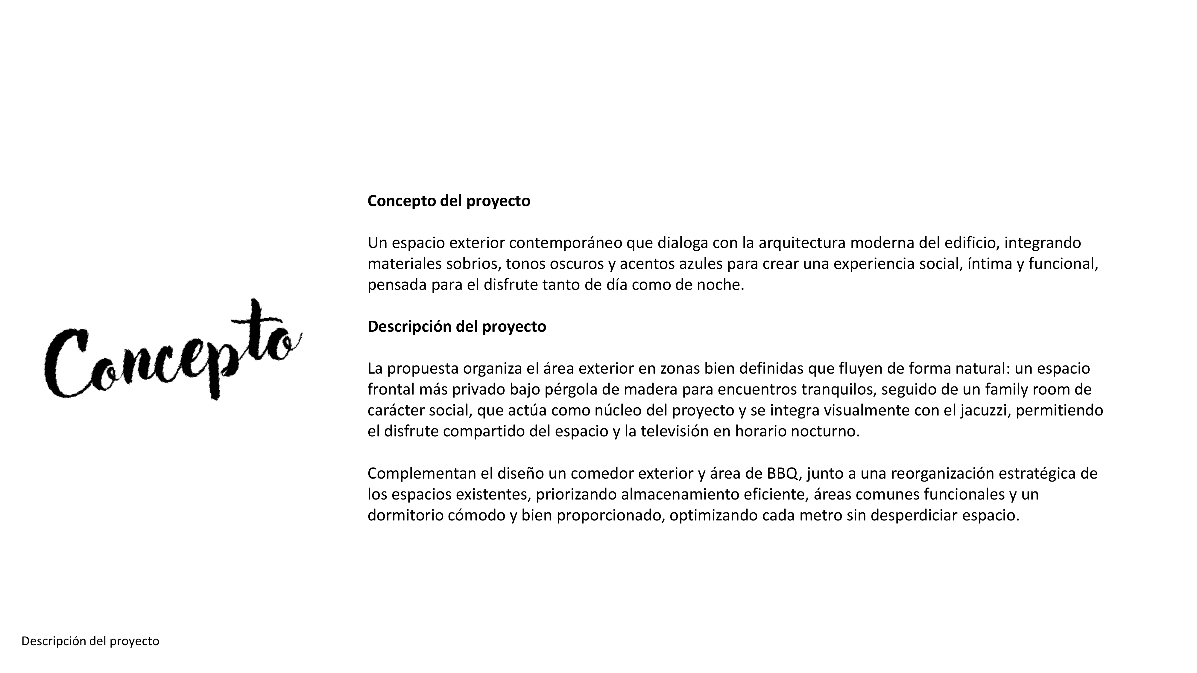 Concepto y descripción general del proyecto