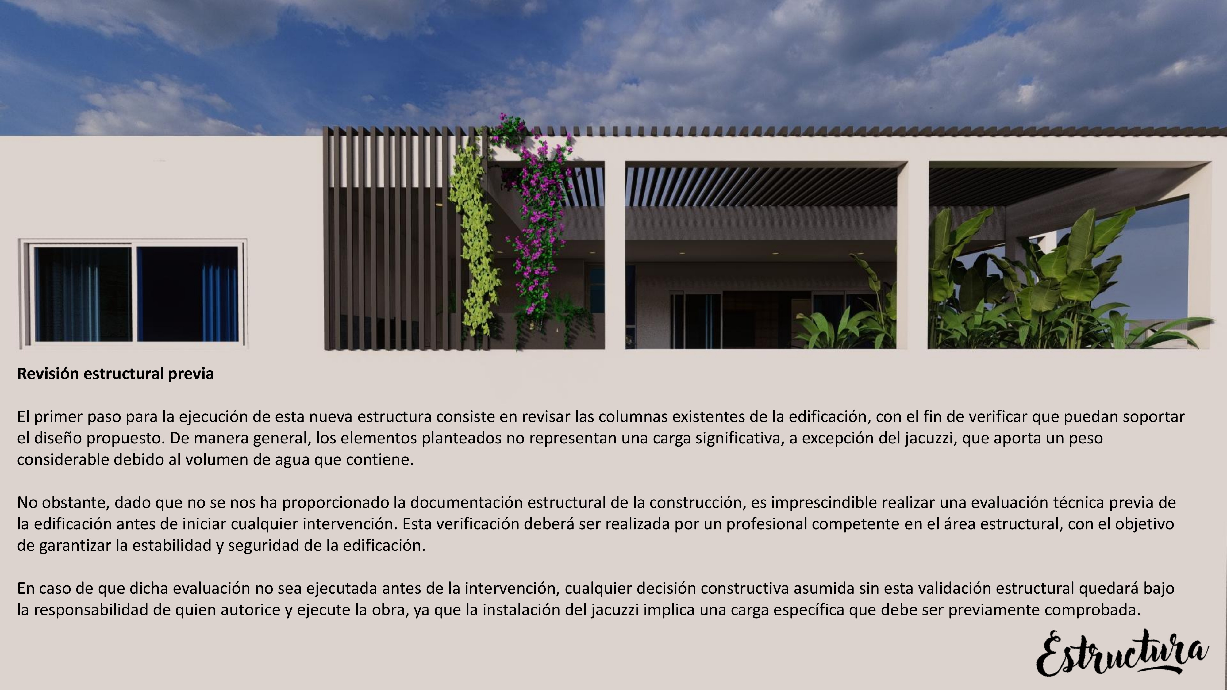 Revisión estructural previa de la ampliación
