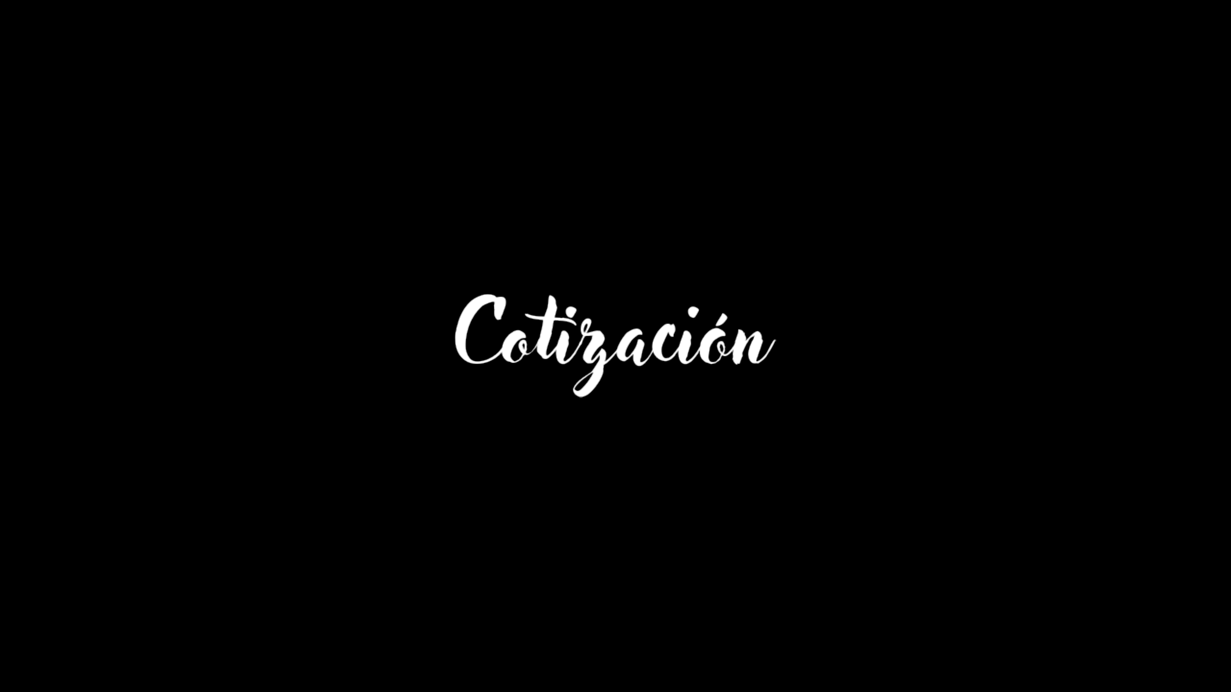 Portadilla de cotización del proyecto